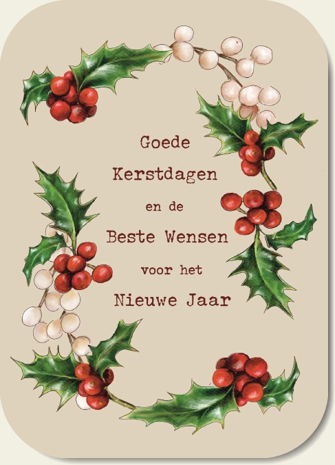 Kaartje A7 Goede Kerst/Beste Wensen
