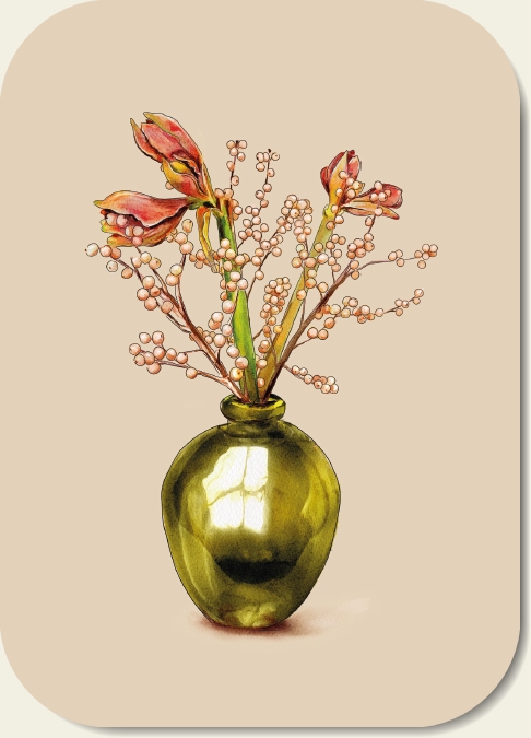 Kaartje A7 Amaryllis