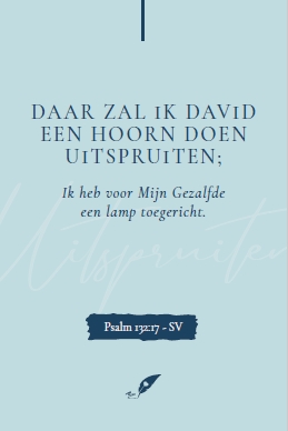 Minikaart Daar zal Ik David een hoorn