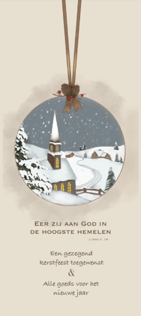 Boekenlegger Gezegend Kerstfeest