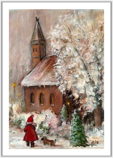 Blanco - Kerk in sneeuw